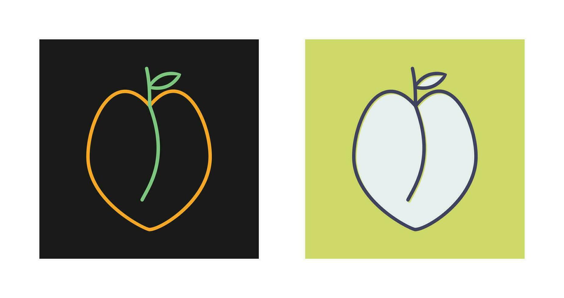 Peach Vector Icon