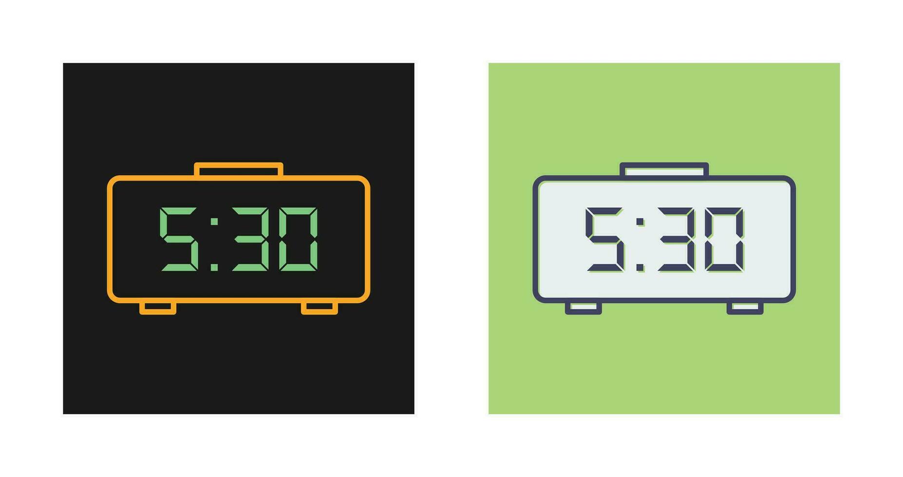 Digital Clock Vector Icon