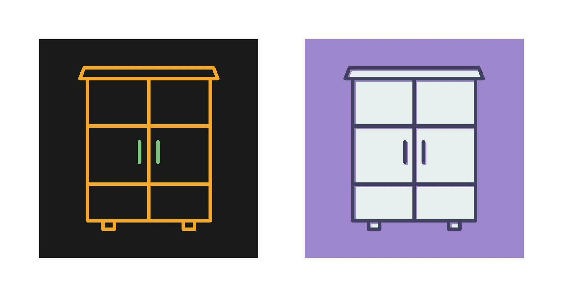 Shelves Cabinet Vector Icon