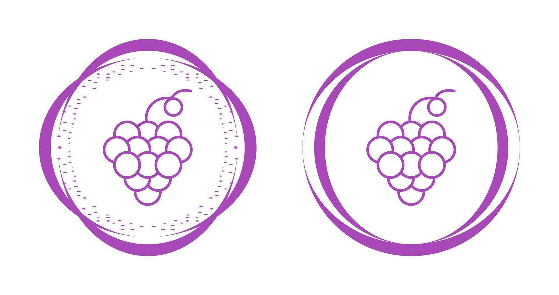 icono de vector de uvas