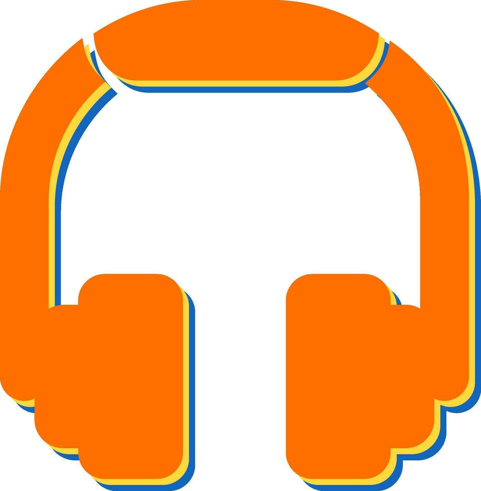 icono de vector de auriculares