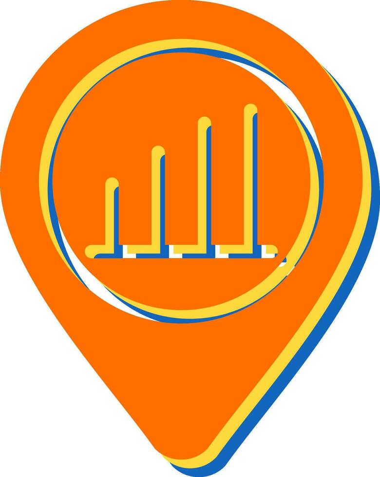 Location Analytics Vector Icon