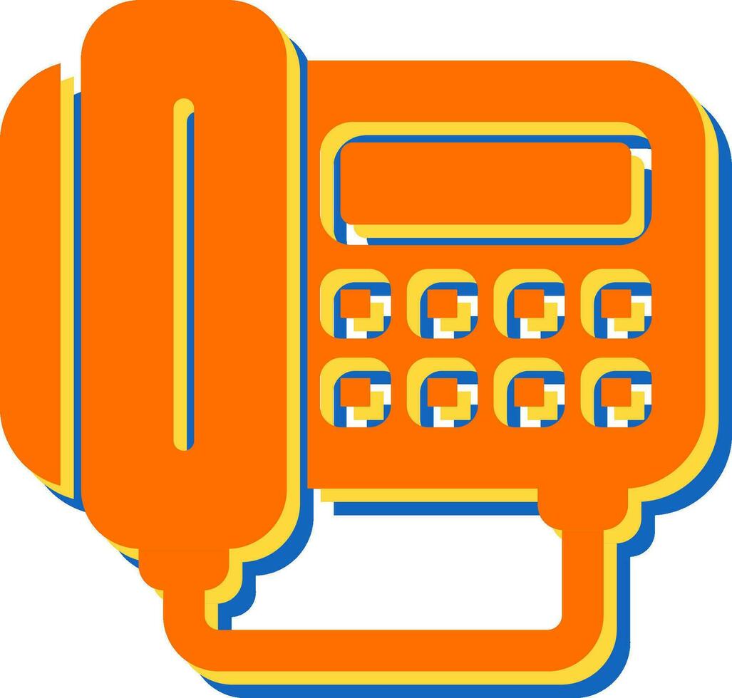 icono de vector de máquina de fax