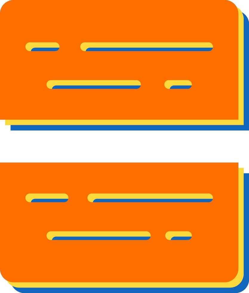 Document Split Vector Icon