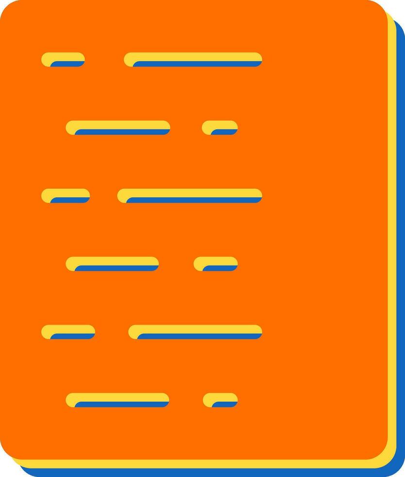 Document Align Left Vector Icon