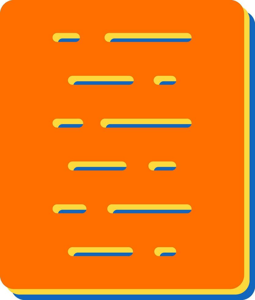 Document Align Center Vector Icon