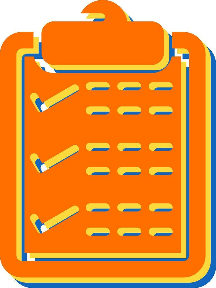 Clipboard with checkmark Vector Icon