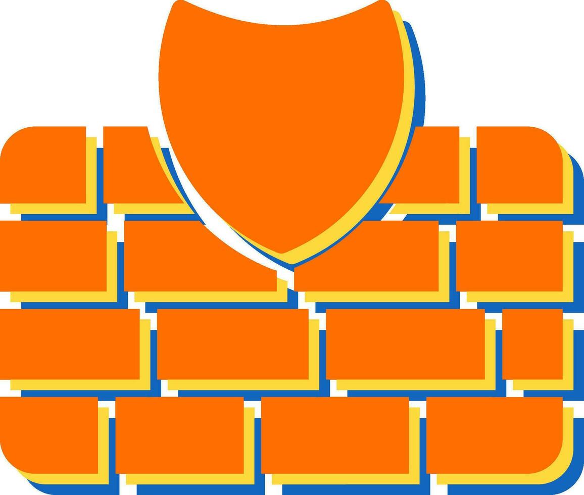 icono de vector de firewall