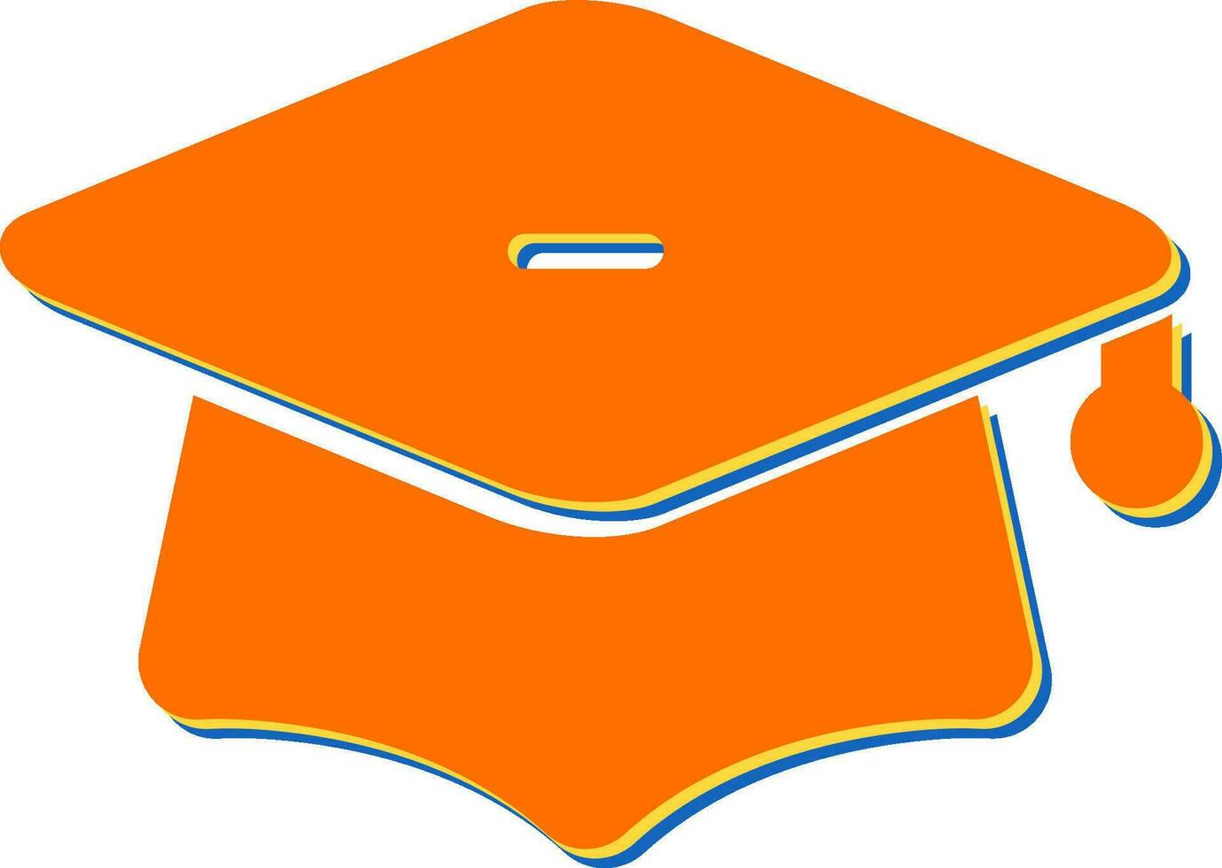 icono de vector de gorra de graduación