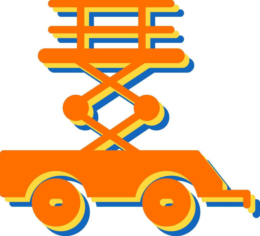 Scissor Lift Vector Icon