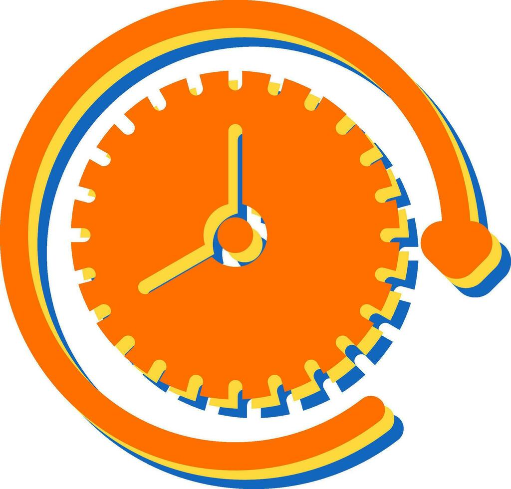 Clock with arrow Vector Icon