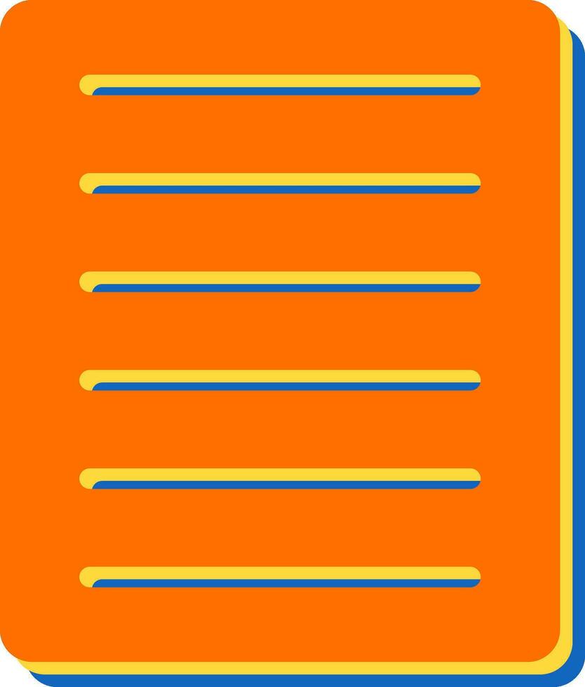 Document Align Justify Vector Icon