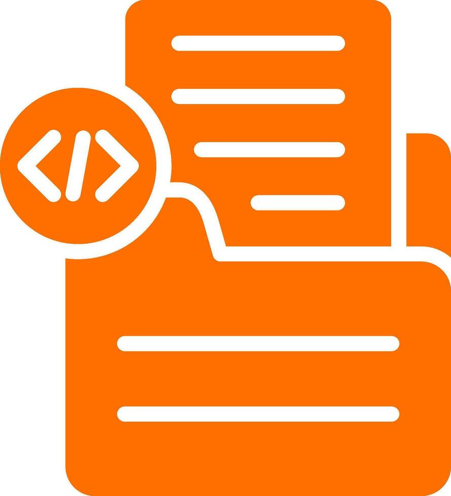 Document Insert Code Vector Icon