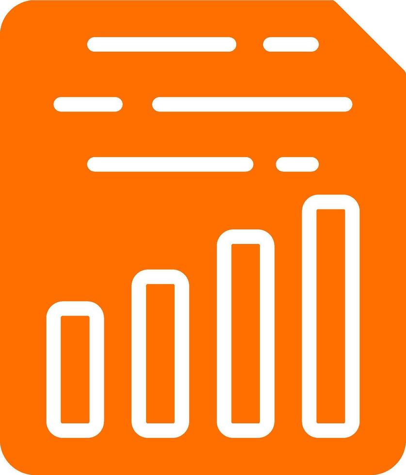 Document Insert Chart Vector Icon