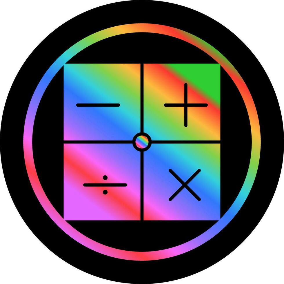 icono de vector de símbolos matemáticos