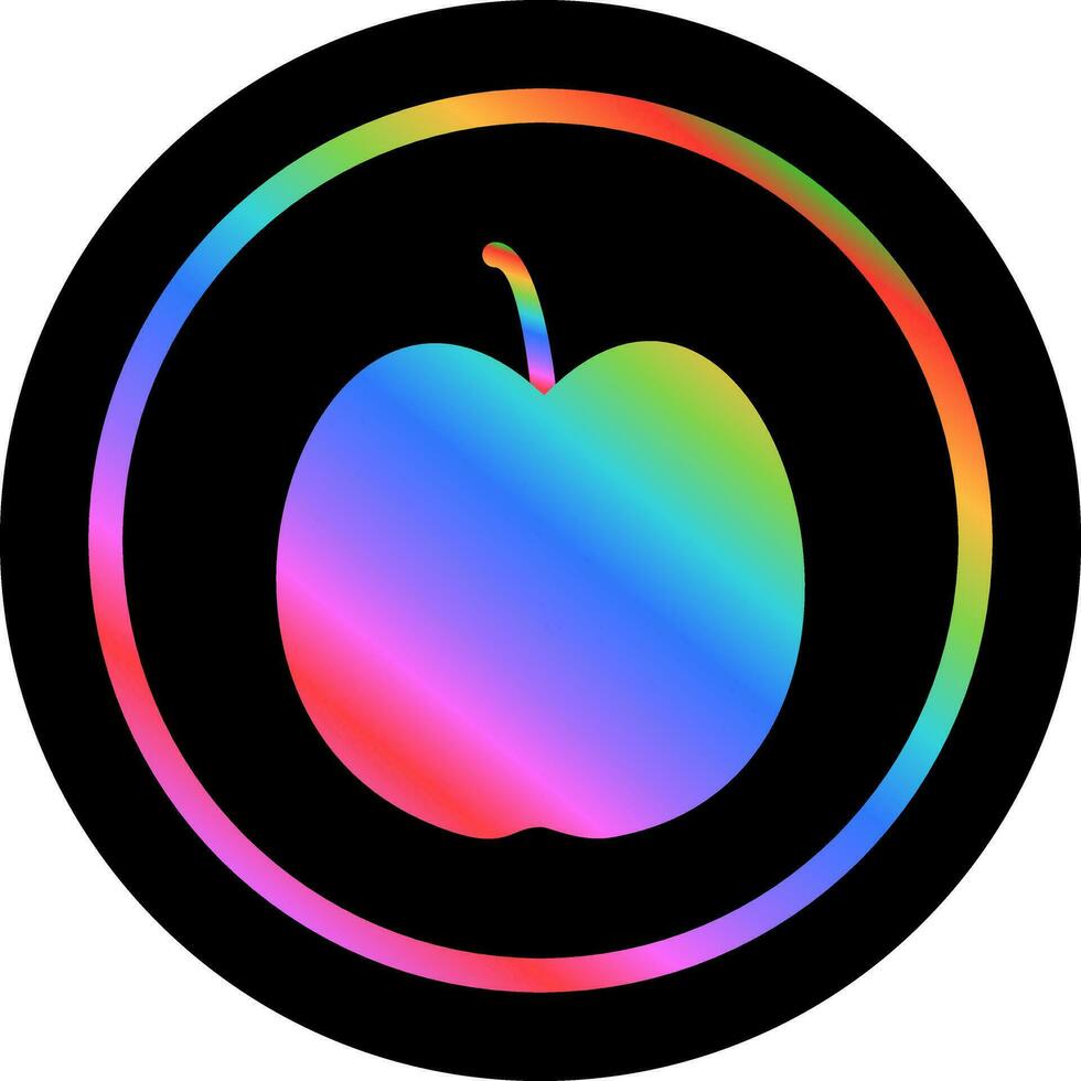 icono de vector de manzana