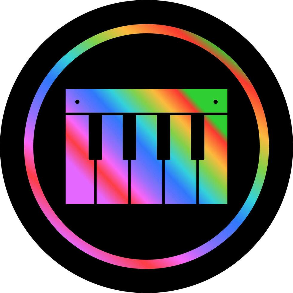 icono de vector de piano