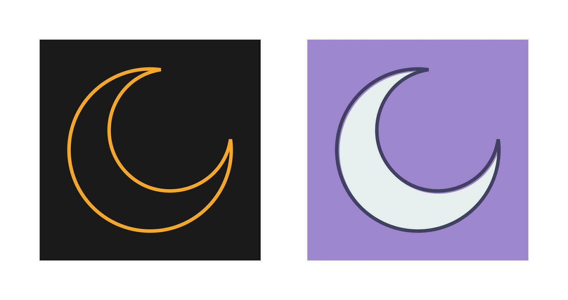 Half Moon Vector Icon