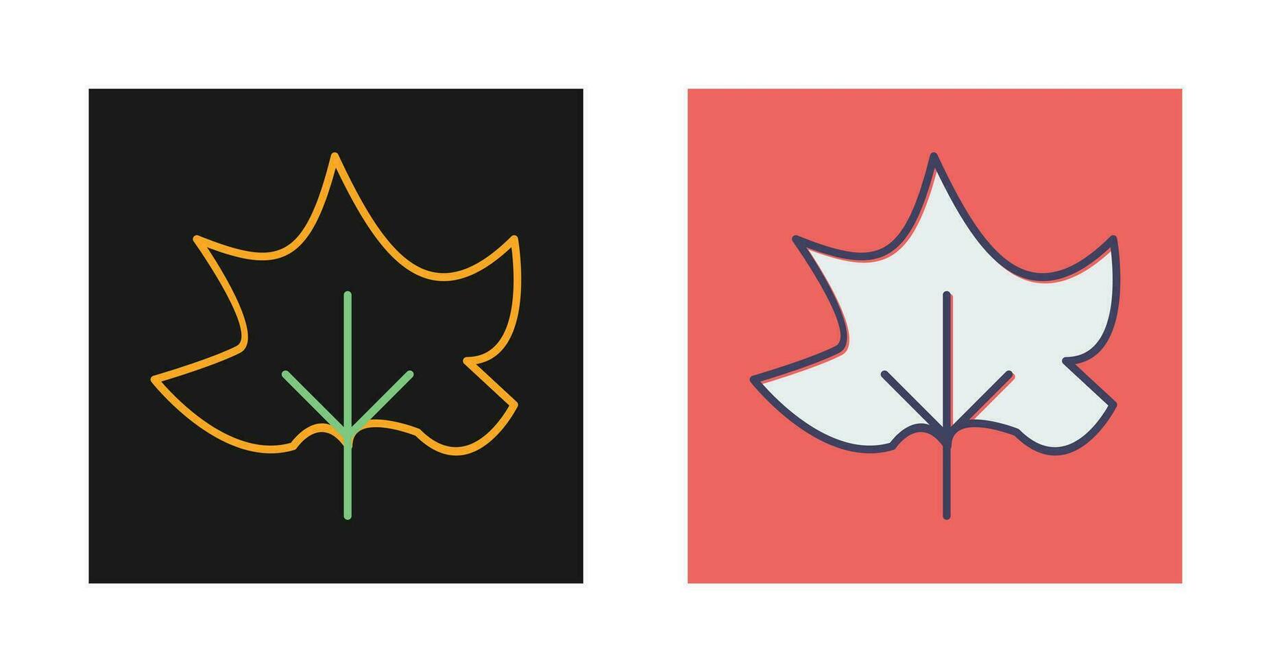 Autumn Leaf Vector Icon