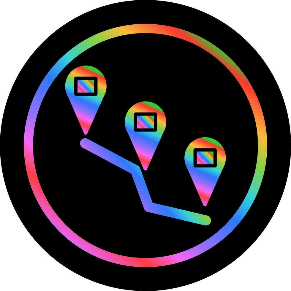 Reaching Destination Vector Icon