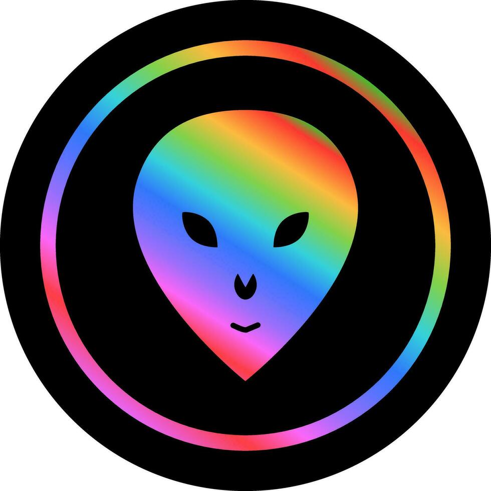 Alien Face Vector Icon