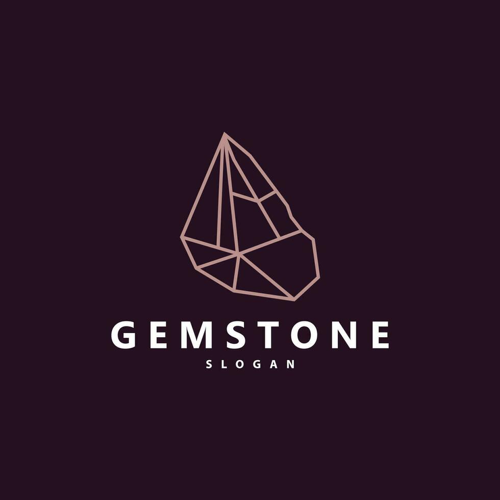 Gemstone Jewelry Logo, Design Vector Template Symbol Illustration
