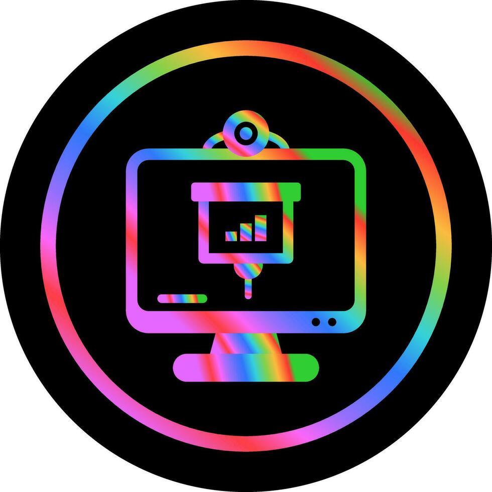 Online Presentation Vector Icon