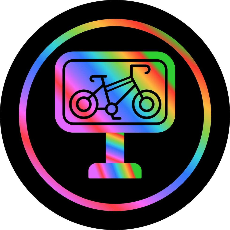 Bike Lane Vector Icon