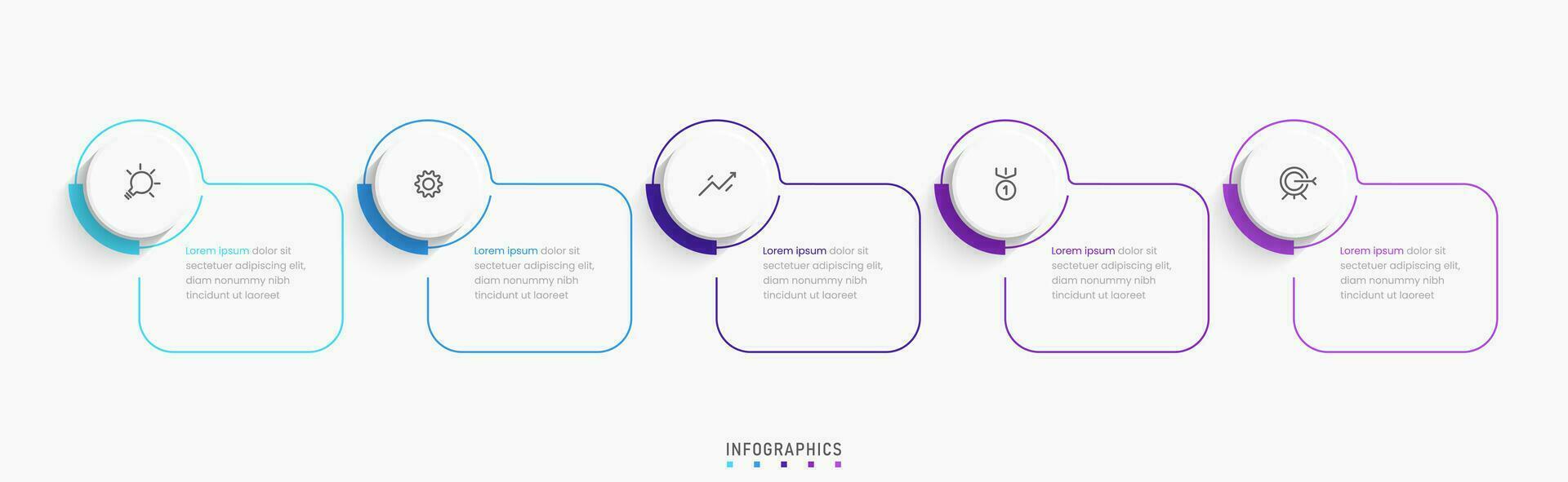 Vector Infographic label design template with icons and 5 options or steps. Can be used for process diagram, presentations, workflow layout, banner, flow chart, info graph.