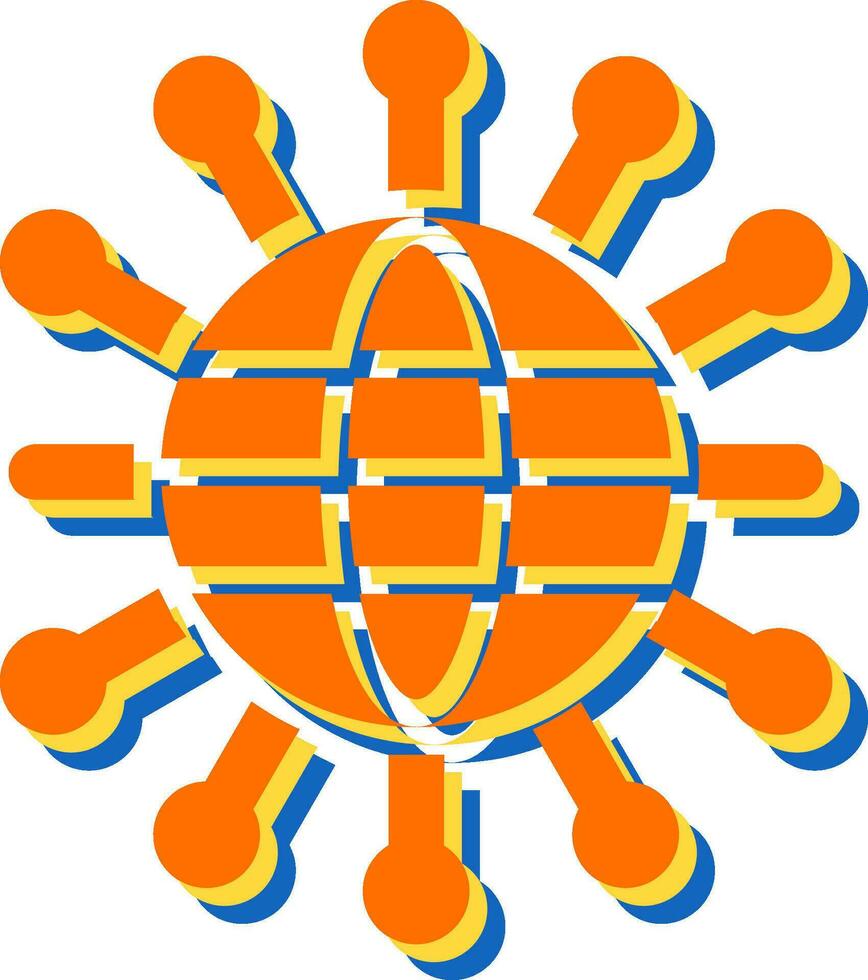 Network Topology Vector Icon