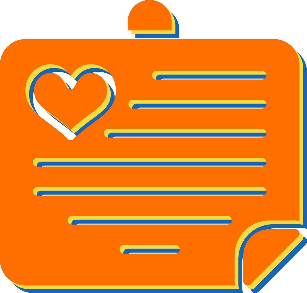 Love notes Vector Icon