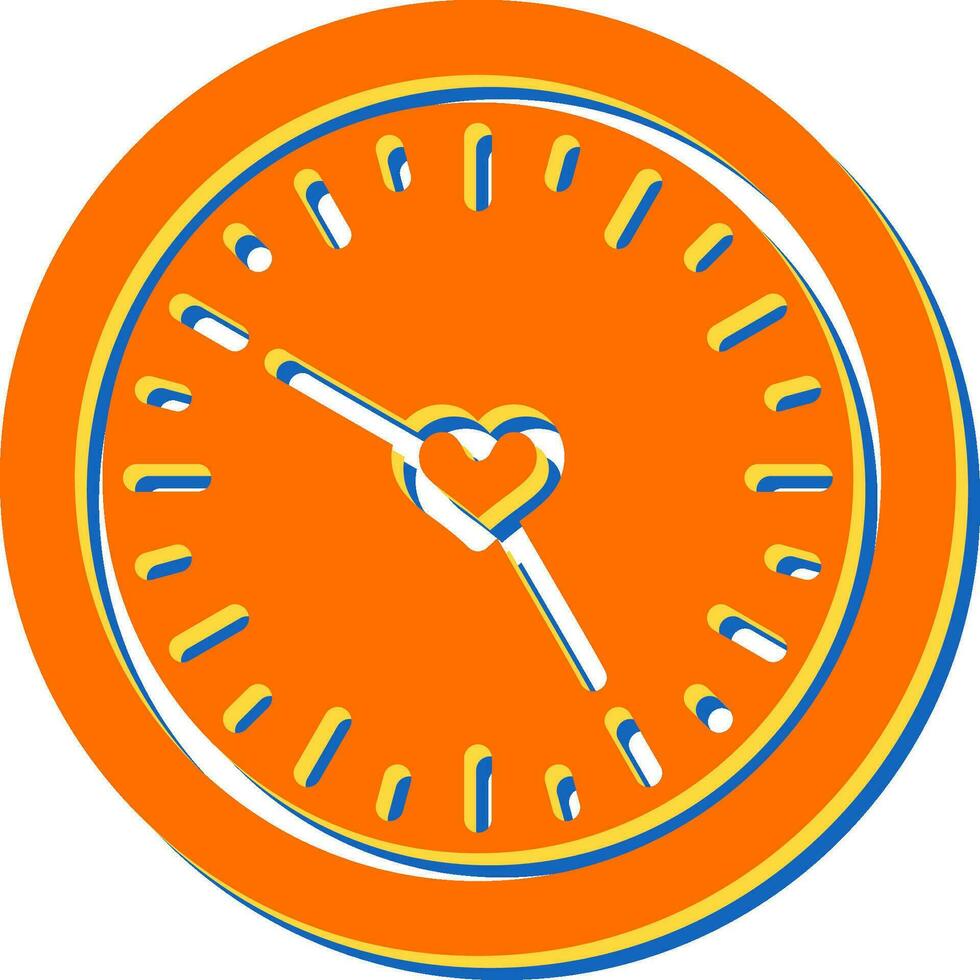 Love clock Vector Icon