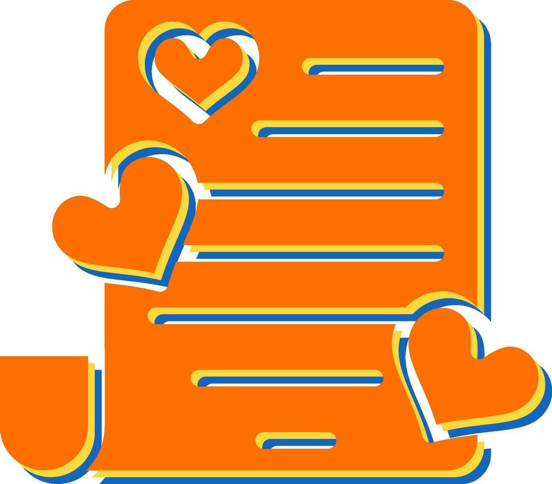 Romantic poem Vector Icon