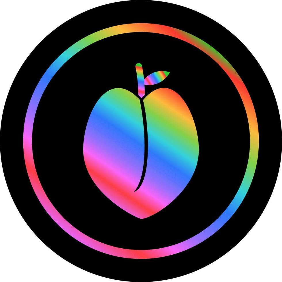 Peach Vector Icon