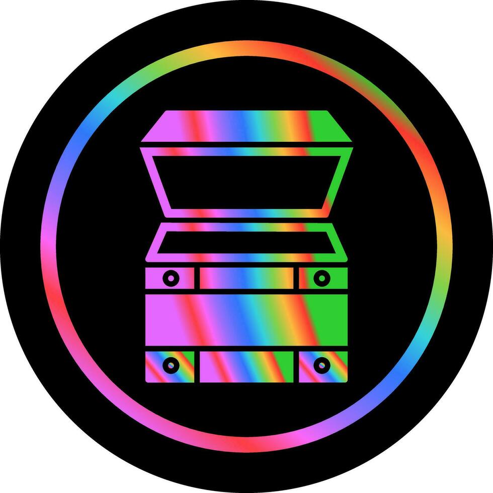 Open Treasure Box Vector Icon