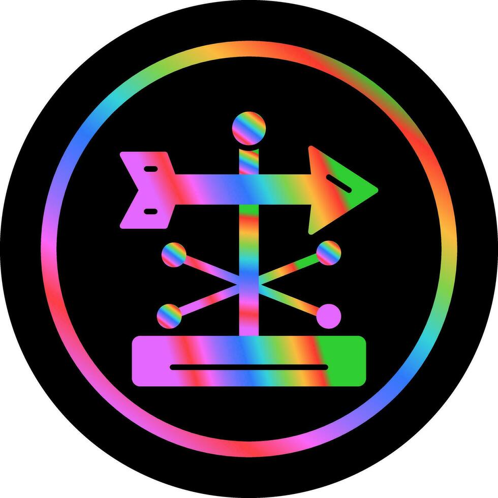 Wind Vane Vector Icon