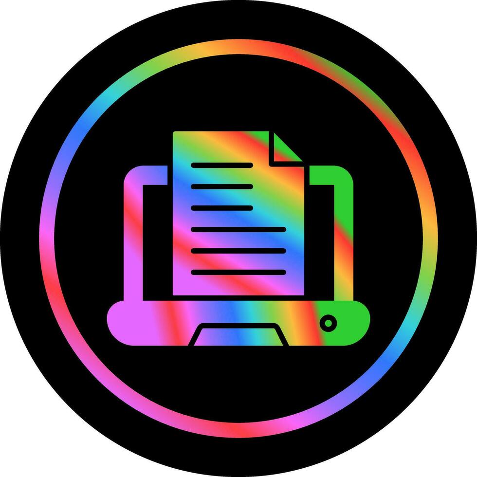Content Writing Vector Icon