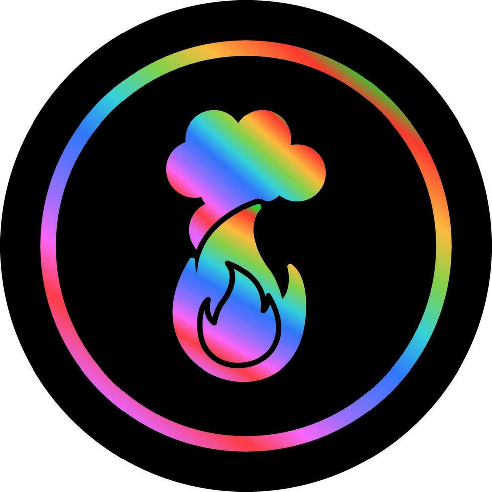 Fire Pollution Vector Icon