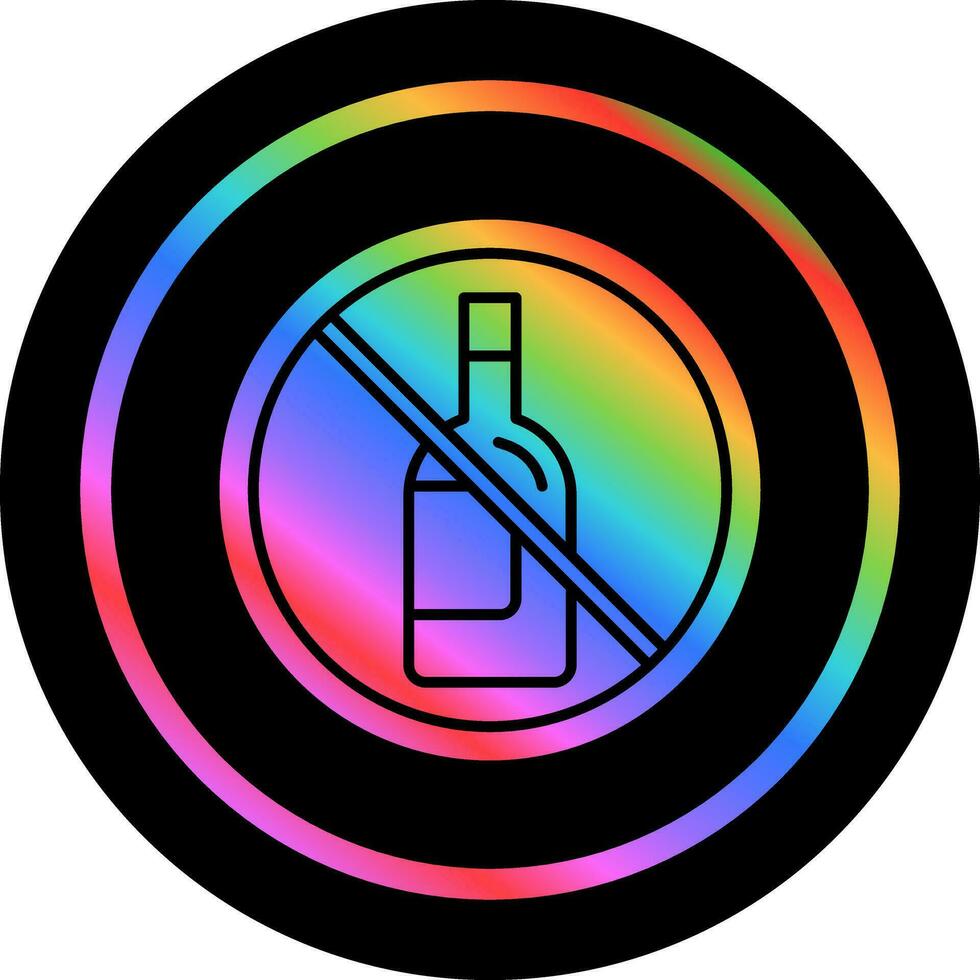 No Alcohol Vector Icon