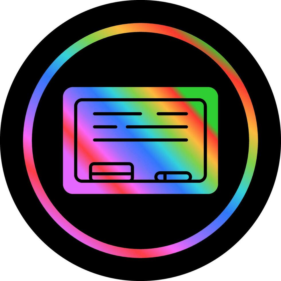 White Board Vector Icon