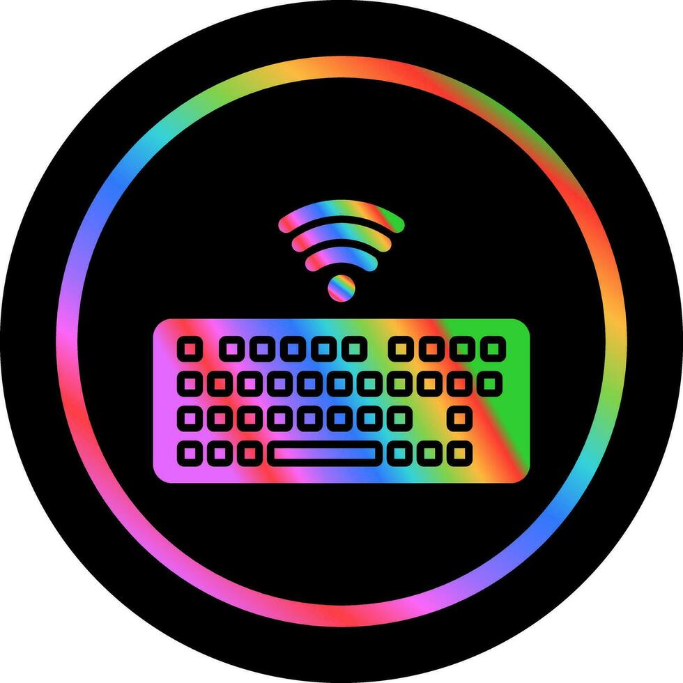 Wireless Keyboard Vector Icon