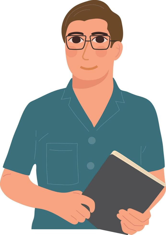 Male Teacher Education Academic Speech Illustration Graphic Cartoon Art vector