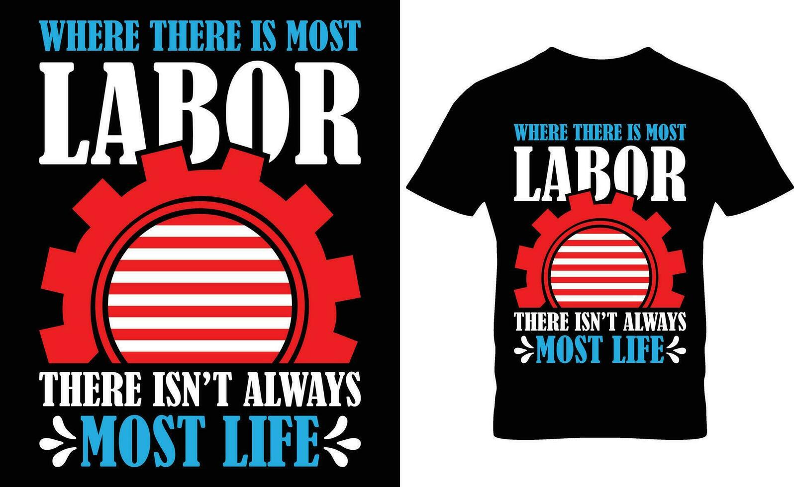 labor día especial tipografía camiseta diseño vector