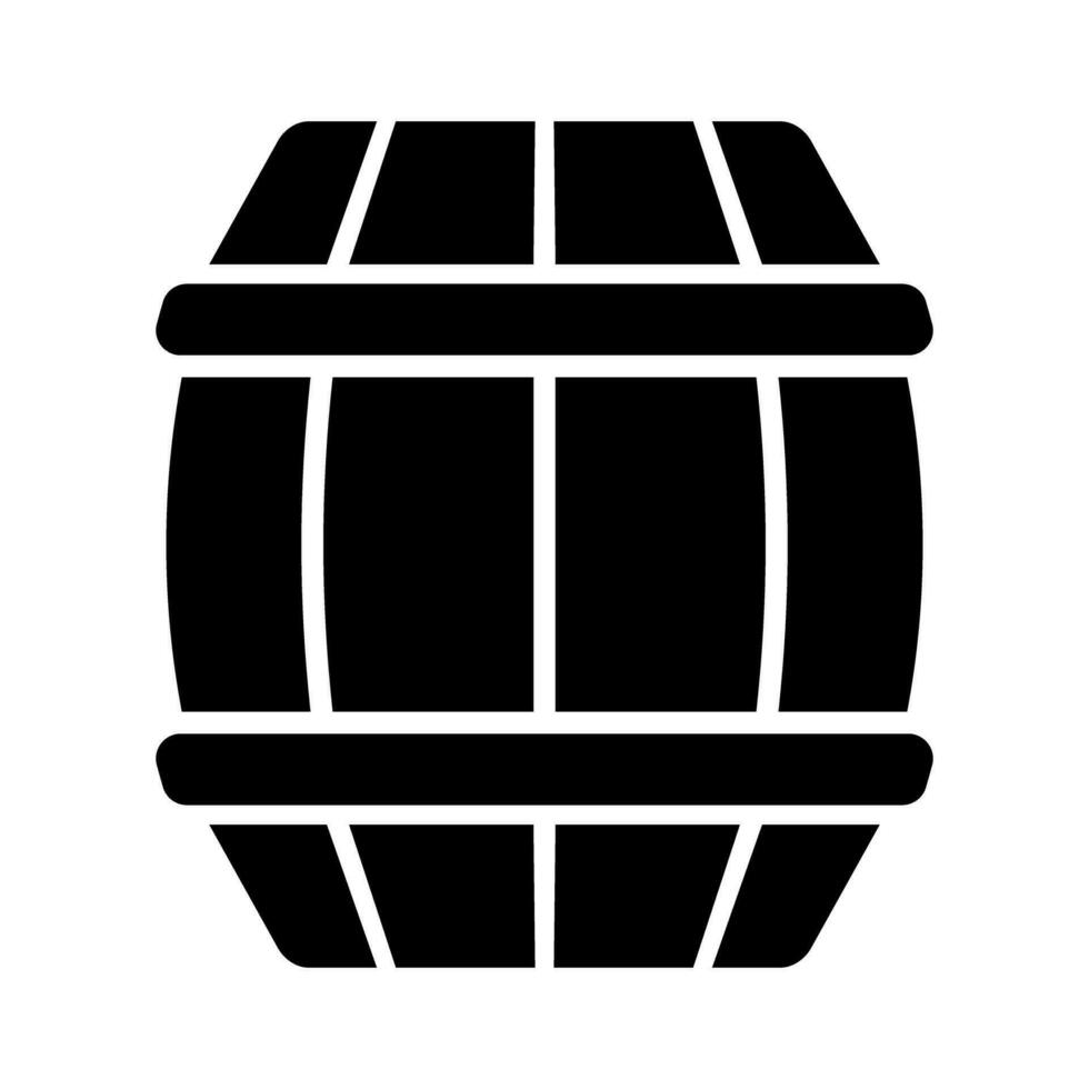 Barrel silhouette icon. Keg of beer. Vector. vector