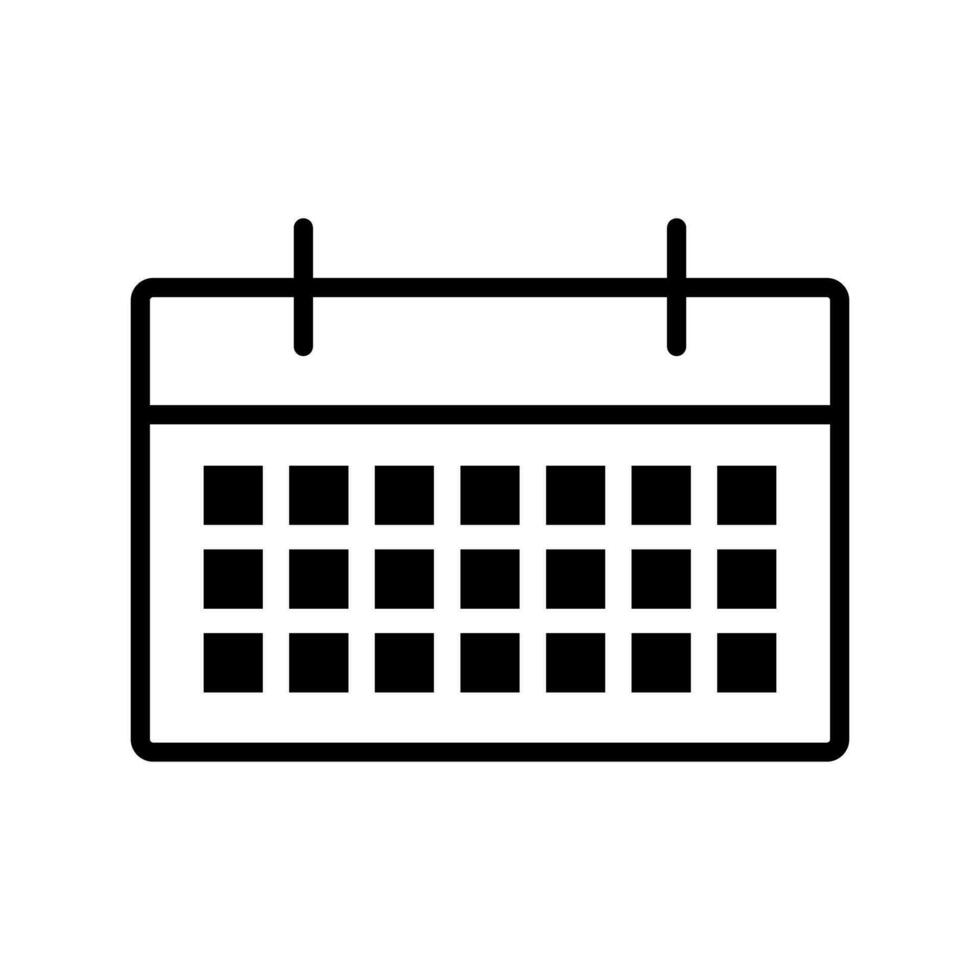 Simple calendar icon. Schedule. Planning table. Vector. vector