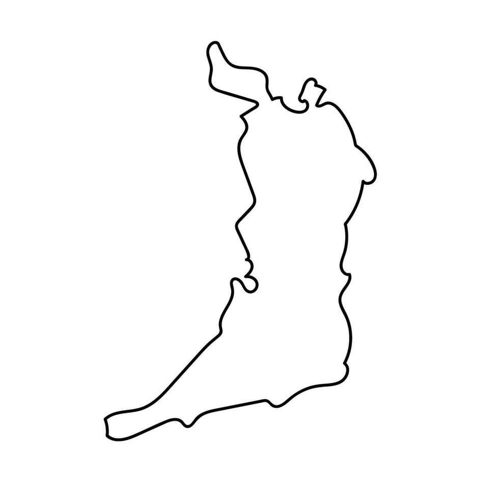 sencillo Osaka prefectura mapa icono. vector. vector