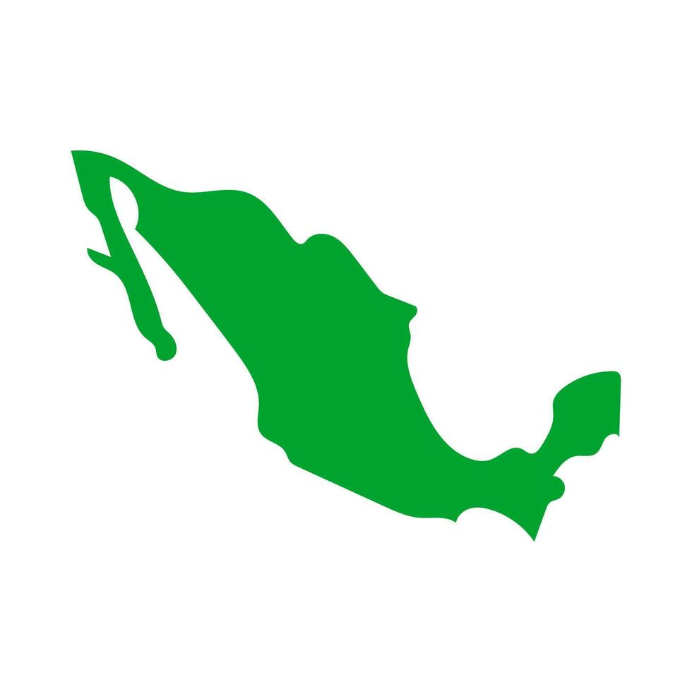 sencillo mexico mapa icono. vector. vector