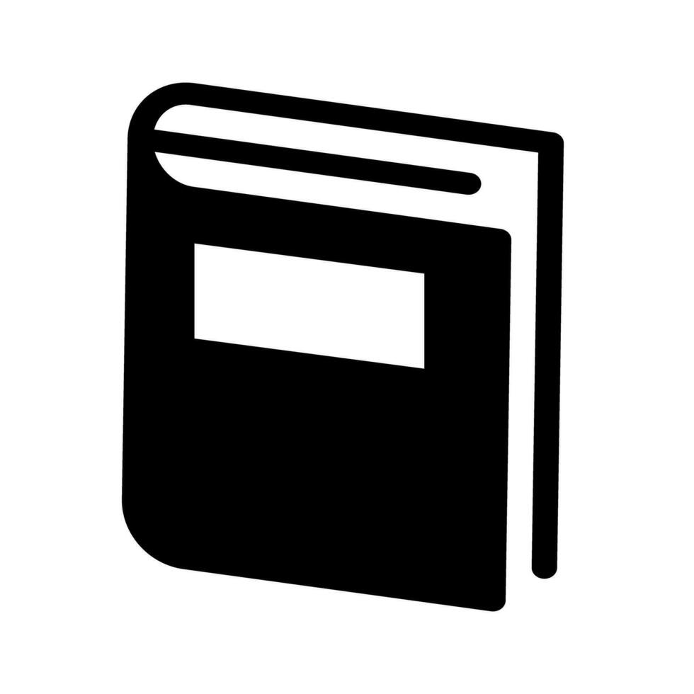 Book icon. Manual silhouette icon. Vector. vector