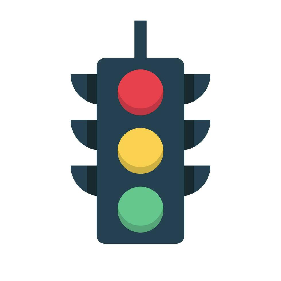 Vertical traffic light. Stop light. Vector. vector