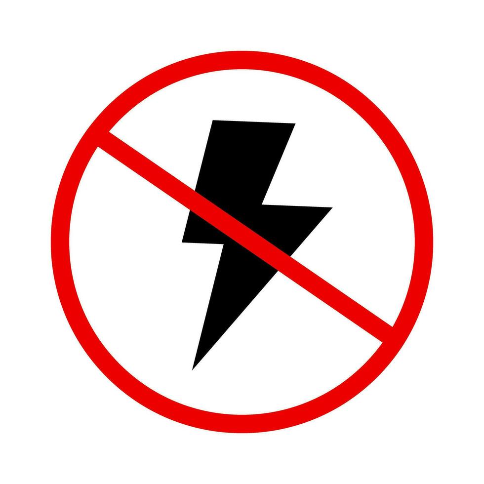 Photography Flash Prohibited Icon. Vector. vector